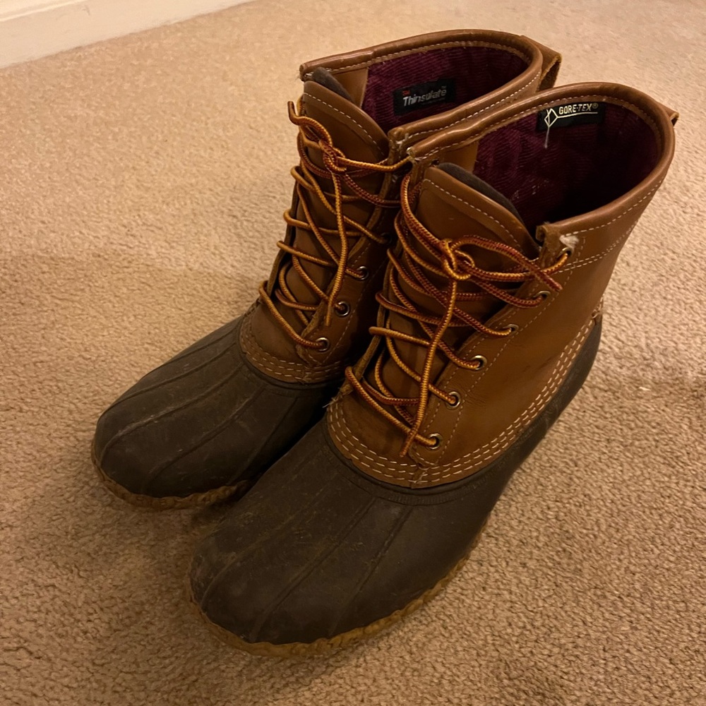 LL Bean Duck Boots. GorTex Lined. Size 10